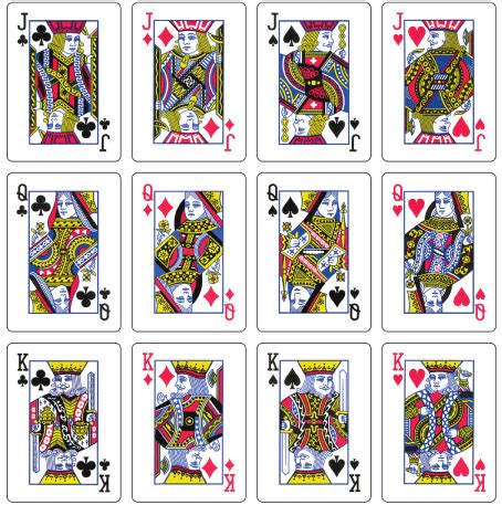 how many face cards are in a 52 card deck